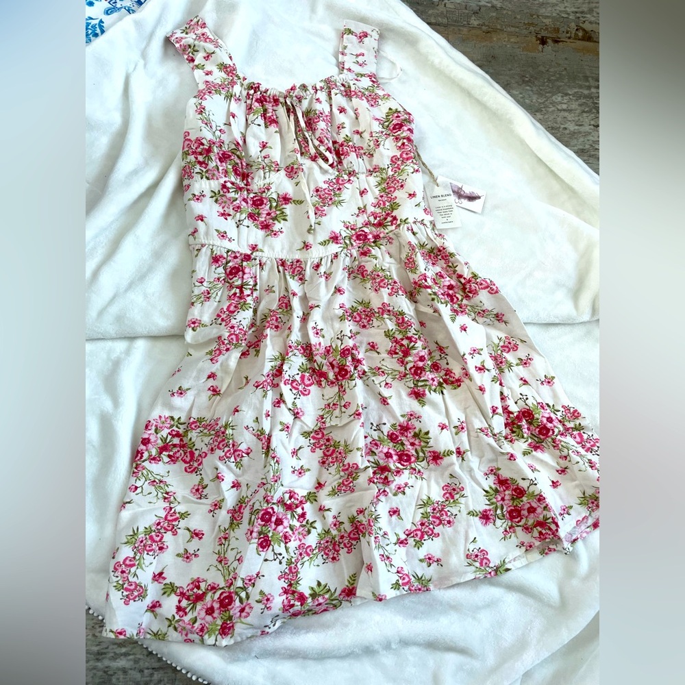 NWT Jessica Simpson Pink Cottagecore Floral Dress